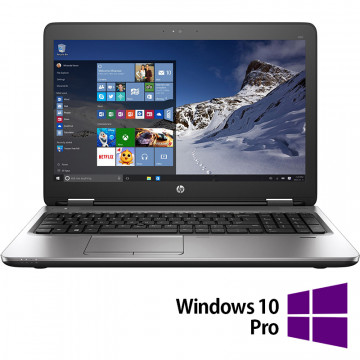 Laptop Refurbished HP ProBook 650 G2, Intel Core i5-6200U 2.30GHz, 8GB DDR4, 256GB SSD, 15.6 Inch HD, Tastatura Numerica + Windows 10 Pro Calculatoare Refurbished 1