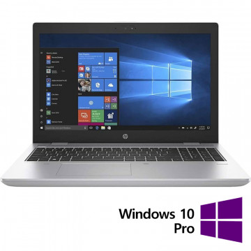 Laptop Refurbished HP ProBook 650 G4, Intel Core i5-7300U 2.60 - 3.50GHz, 8GB DDR4, 256GB SSD, 15.6 Inch HD, Webcam + Windows 10 Pro Laptopuri Refurbished 1