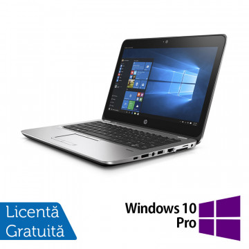Laptop HP EliteBook 725 G3, AMD A8-8600B 1.60GHz, 8GB DDR3, 500GB SATA, Webcam, 12.5 Inch + Windows 10 Pro, Refurbished Laptopuri Refurbished