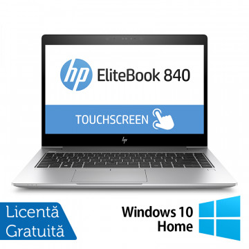 Laptop Refurbished HP EliteBook 840 G5, Intel Core i5-8350U 1.70-3.60GHz, 8GB DDR4, 240GB SSD, 14 Inch Full HD TouchScreen, Webcam + Windows 10 Home Laptopuri Refurbished 1