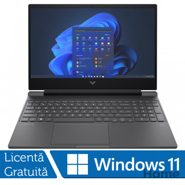Laptop Gaming Nou HP Victus 15-FA0031, Intel Core i5-12450H 3.30-4.40GHz, 8GB DDR4, 512GB SSD, NVIDIA GeForce GTX 1650 4GB GDDR5, 15.6 Inch Full HD IPS 144Hz, Webcam, Windows 11 Home, Mica Silver Laptopuri 1