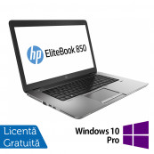 Laptop Refurbished HP EliteBook 850 G3, Intel Core i5-6200U 2.30GHz, 8GB DDR3, 240GB SSD, 15.6 Inch Full HD, Tastatura Numerica, Webcam + Windows 10 Pro Laptopuri Refurbished