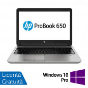 Laptopuri Refurbished - Laptop Refurbished HP ProBook 650 G3, Intel Core i5-7200U 2.50GHz, 8GB DDR4, 256GB SSD, 15.6 Inch, Tastatura Numerica, Webcam + Windows 10 Pro, Laptopuri Laptopuri Refurbished