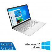 Laptop HP 17-CN0053, Intel Core i5-1135G7 2.40 - 4.20GHz, 12GB DDR4, 240GB SSD, 1TB HDD, Full HD IPS, Webcam, 17.3 Inch, Windows 10 Home, Natural Silver Laptopuri