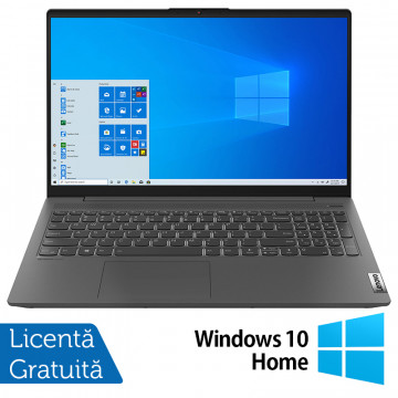 Laptop Lenovo IdeaPad 5 15ITL05 cu procesor Intel® Core™ i7-1165G7 pana la 4.70GHz, Memorie 8GB DDR4, 256GB SSD, video Intel® Iris® Xe Graphics, Display 15.6", Windows 10, Graphite Gray Laptopuri 1