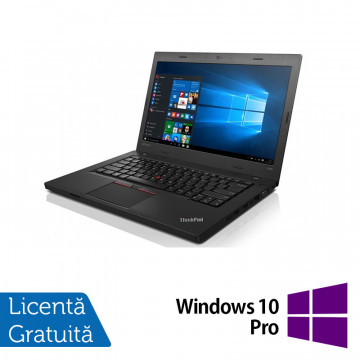 Laptop Refurbished Lenovo ThinkPad L460, Intel Core i5-6200U 2.30GHz, 8GB DDR3, 256GB SSD, 14 Inch, Webcam + Windows 10 Pro Laptopuri Refurbished 1