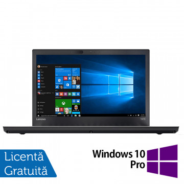 Laptop LENOVO ThinkPad T470p, Intel Core i7-7700HQ 2.80GHz, 16GB DDR4, 240GB SSD, 14 Inch Full HD, Webcam + Windows 10 Pro, Refurbished Laptopuri Refurbished