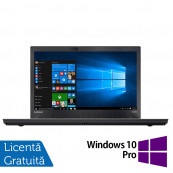 Laptop Refurbished LENOVO ThinkPad T470, Intel Core i5-6300U 2.40 - 3.00GHz, 8GB DDR4, 256GB SSD, 14 Inch HD, Webcam + Windows 10 Pro Laptopuri Refurbished