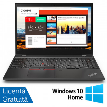Laptop Refurbished LENOVO ThinkPad T580, Intel Core i5-8350U 1.70 - 3.60GHz, 8GB DDR4, 256GB SSD, 15.6 Inch Full HD, Webcam + Windows 10 Home Laptopuri Refurbished 1