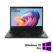 Laptopuri Refurbished - Laptop Refurbished LENOVO ThinkPad T14 Gen 1, AMD Ryzen 5 Pro 4650U 2.10 - 4.00GHz, 16GB DDR4, 512GB SSD, 14 Inch Full HD Touchscreen, Webcam, Tastatura US + Windows 10 Pro, Laptopuri Laptopuri Refurbished