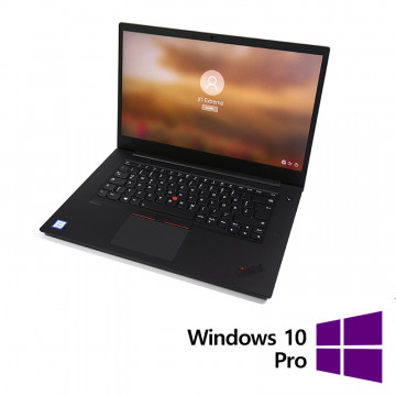 Laptop Second Hand Lenovo ThinkPad X1 Extreme, Intel Core i7-8750H 2.20 - 4.10GHz, 16GB DDR4, 512GB SSD, 14 Inch 4K UHD Touchscreen, Webcam + Windows 10 Pro Laptopuri Second Hand 1