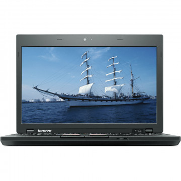Laptop Lenovo ThinkPad X100E, AMD Turion Neo X2 1.60GHz, 2GB DDR2, 320GB SATA, 11.6 Inch, Webcam, Baterie consumata, Second Hand Laptopuri Second Hand