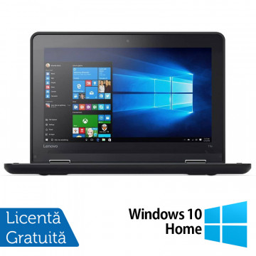 Laptop LENOVO Yoga 11e, Intel Celeron N3150 1.60GHz, 4GB DDR3, 120GB SSD, Touchscreen, Webcam, 11.6 Inch + Windows 10 Home, Refurbished Laptopuri Refurbished