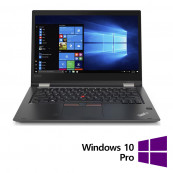 Laptop Second Hand Lenovo Yoga x380, Intel Core i7-8550U 1.80 - 4.00GHz, 16GB DDR4, 256GB, 13.3 Inch TouchScreen Full HD, Webcam + Windows 10 Pro Laptopuri Second Hand