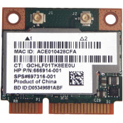 Modul WLAN HP Combo 802.11 a/b/g/n, Bluetooth 4.0, SPS#697316-001 HP P/N: 666914-001, Second Hand Componente Laptop