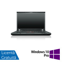 Laptop LENOVO ThinkPad T530, Intel Core i5-3380M 2.90GHz, 4GB DDR3, 120GB SSD, DVD-RW, 15.6 Inch, Webcam + Windows 10 Pro
