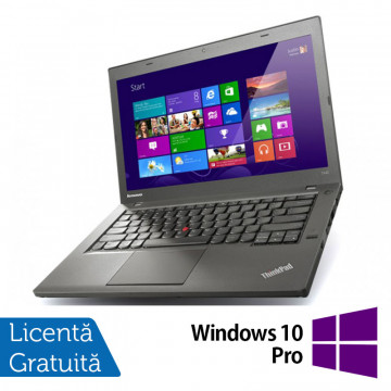 Laptop Refurbished LENOVO ThinkPad T440, Intel Core i5-4300U 1.90GHz, 8GB DDR3, 128GB SSD, 1600x900 + Windows 10 Pro Laptopuri Refurbished