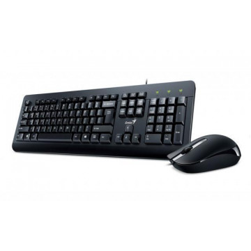 Kit Tastatura + Mouse cu fir Genius KM-160, KB-115 + DX-160, USB, negru Periferice
