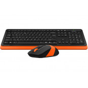 Kit Wireless Tastatura si Mouse A4TECH - FG1010 Orange Periferice