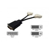 Componente PC Second Hand - Adaptor cablu video DMS-59 la 2x DVI, Calculatoare Componente PC Second Hand