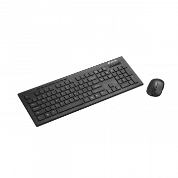 Kit Tastatura + Mouse Wireless CANYON, CNS-HSETW4-US, 2 baterii, Negru Periferice