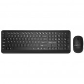 Tastaturi - Kit Tastatura si Mouse DELUX, "KA190+M320", wireless, 104 taste format standard, mouse , 3/1 butoane, negru, Componente & Accesorii Periferice Tastaturi