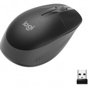 Mouse - Mouse Wireless Nou Logitech M190, Charcoal, Componente & Accesorii Periferice Mouse