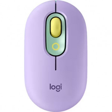 Mouse Wireless Nou Logitech Pop Emoji, Dual Mode, 4000 dpi, Bluetooth, Mov-Verde Mouse 1