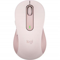 Mouse Wireless Nou LOGITECH Signature M650 Large, Dual Mode, 2000 dpi, Bluetooth, Roz