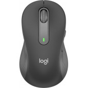 Mouse - Mouse Wireless Nou LOGITECH Signature M650 Large stanga, Dual Mode, 2000 dpi, Bluetooth, Grafit, Componente & Accesorii Periferice Mouse