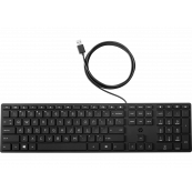 Periferice - Tastatura HP USB Business Slim, Negru, Componente & Accesorii Periferice