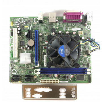 Placa de baza Intel DH61WW, Socket 1155, 2x DDR3, cu Shield + CPU Intel Core i3-2120 3.30GHz + Cooler, Second Hand Componente Calculator