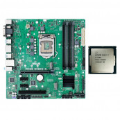 Placa de baza + Procesor - Placa de Baza Second Hand Asus PRIME B250M-C, Socket 1151, mATX, Shield, Cooler + Procesor Intel Core i7-6700 3.40GHz, Calculatoare Componente PC Second Hand Placa de baza + Procesor