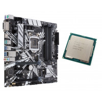 Placa de baza Asus PRIME Z390M-PLUS, Socket 1151, mATX, Shield, Cooler + Procesor Intel Core i7-9700K 3.60 - 4.90GHz