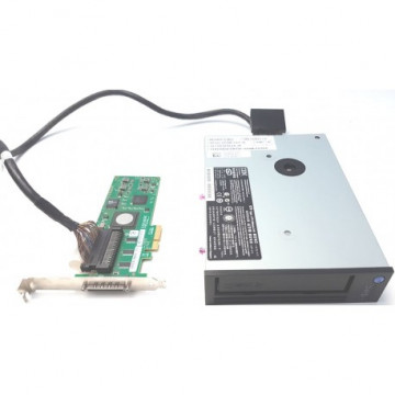 Back-up Tape Dell NP052 LTO3 Ultrium 3H 400/800GB 68Pin SCSI U320 + Controller LSI20320IE + Cablu, Second Hand Componente Server