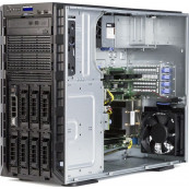 Server Refurbished Dell PowerEdge T330 Tower, 1 x Intel Quad Core Xeon E3-1220 V6 3.00 - 3.50GHz, 16GB DDR4 ECC Unbuffered, 2 x HDD 3TB SATA, CD-ROM, RAID PERC H330 SATA/SAS, RAID 0,1,5,10,50, iDrac8 Basic, 2 X PSU 495W Servere Refurbished