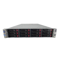 Server HP ProLiant DL380p G8 2U, 2x CPU Intel Hexa Core Xeon E5-2620 v2 2.10GHz - 2.60GHz, 128GB DDR3 ECC, 2 x SSD 240GB + 2x3TB SATA/7.2K, Raid P420/1GB, iLO4 Advanced, 2 Port x10 Gigabit SFP, 2xSurse Hot Swap