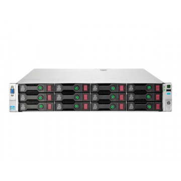 Server Refurbished HP ProLiant DL380e G8, 2U, 2x Intel Octa Core Xeon E5-2450L 1.8 GHz-2.3GHz, 128GB DDR3 ECC Reg, 12 x 600GB SAS/10K/2,5 on 3,5 adapter, Raid Controller HP SmartArray P420/1GB, iLO 4 Advanced, 2x Surse Hot Swap 750W
