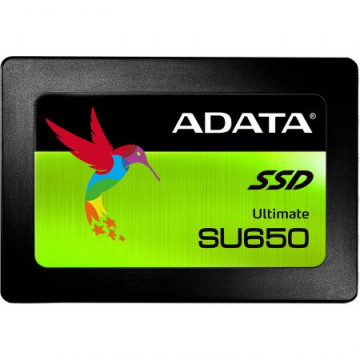 SSD ADATA Ultimate SU650, 120GB, 3D TLC NAND, 2.5 inch, SATA-III, ASU650SS-120GT-C Componente Laptop