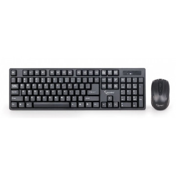 Wireless Kit Tastatura + Mouse GEMBIRD KBS-W-01, US layout, Negru Periferice