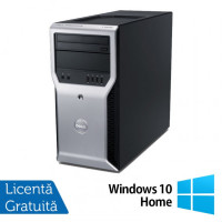 Workstation Dell Precision T1600, Intel Xeon Quad Core E3-1225 3.10GHz, 8GB DDR3, 240GB SSD, DVD-ROM + Windows 10 Home