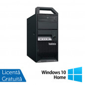 Workstation Refurbished - Workstation Lenovo ThinkStation E30 Tower, Intel Dual Core i3-2120 3.30GHz, 8GB DDR3, 1TB SATA, Intel Integrated HD Graphics 2000, DVD-RW + Windows 10 Home, Calculatoare Workstation Workstation Refurbished