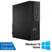 Workstation Refurbished - Workstation Refurbished Dell Precision 3420 SFF, Intel Core i7-6700 3.40 - 4.00GHz, 16GB DDR4, 256GB NVMe SSD + 2TB HDD SATA, GeForce GT 620 1GB GDDR3, DVD-RW + Windows 10 Home, Calculatoare Workstation Workstation Refurbished