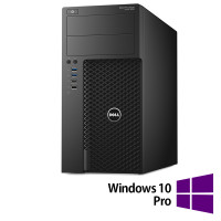 Workstation Refurbished Dell Precision 3620 Tower, Intel Xeon E3-1270 V5 3.60 - 3.90GHz, 16GB DDR4, 256GB NVME + 1TB HDD SATA, Placa video Nvidia M2000/4GB + Windows 10 Pro