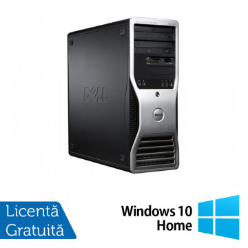 Workstation Dell Precision T3500, Intel Xeon Hexa Core W3680, 3.33G - 3.60GHz, 24GB DDR3, 240GB SSD + 1TB SATA HDD, DVD-RW, AMD Radeon 6350/512MB DMS59 + Windows 10 Home, Refurbished Workstation