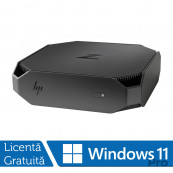 Workstation Refurbished - Workstation Refurbished HP Z2 G4 Mini, Intel Core i7-8700 3.20 - 4.60GHz, 32GB DDR4, Placa Video Nvidia MXM Quadro P600/4GB, 512GB SSD + Windows 11 Pro, Calculatoare Workstation Workstation Refurbished