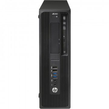 Workstation HP Z240 Desktop, Intel Xeon Quad Core E3-1230 V5 3.40GHz-3.80GHz, 16GB DDR4, SSD 240GB SATA, nVidia K620/2GB, DVD-RW, Second Hand Workstation 1