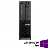 Workstation Refurbished Lenovo ThinkStation E32 SFF, Intel Quad Core i5-4670 3.4 - 3.8GHz, 16GB DDR3, SSD 256GB SATA, Intel Integrated HD Graphics 4600 + Windows 10 Pro Workstation