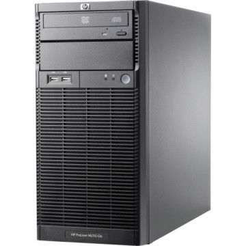 Server HP ProLiant ML110 G6 Tower, Intel Xeon Quad Core X3430 2.40GHz, 16GB DDR3, 4 x 1TB SATA, DVD-ROM, PSU 300W, Second Hand Servere second hand