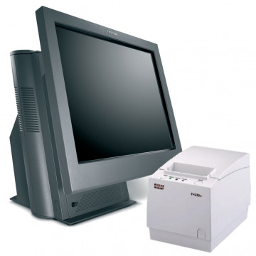Pachet POS Second Hand Toshiba SurePOS 500 Series 4852-E80, 15 Inch 1024 x 768 LCD TouchScreen, Intel Core i5-3550S 3.00GHz, 8GB DDR3, 128GB SSD + Imprimanta Termica Wincor Nixdorf TH230+ Echipamente POS 1